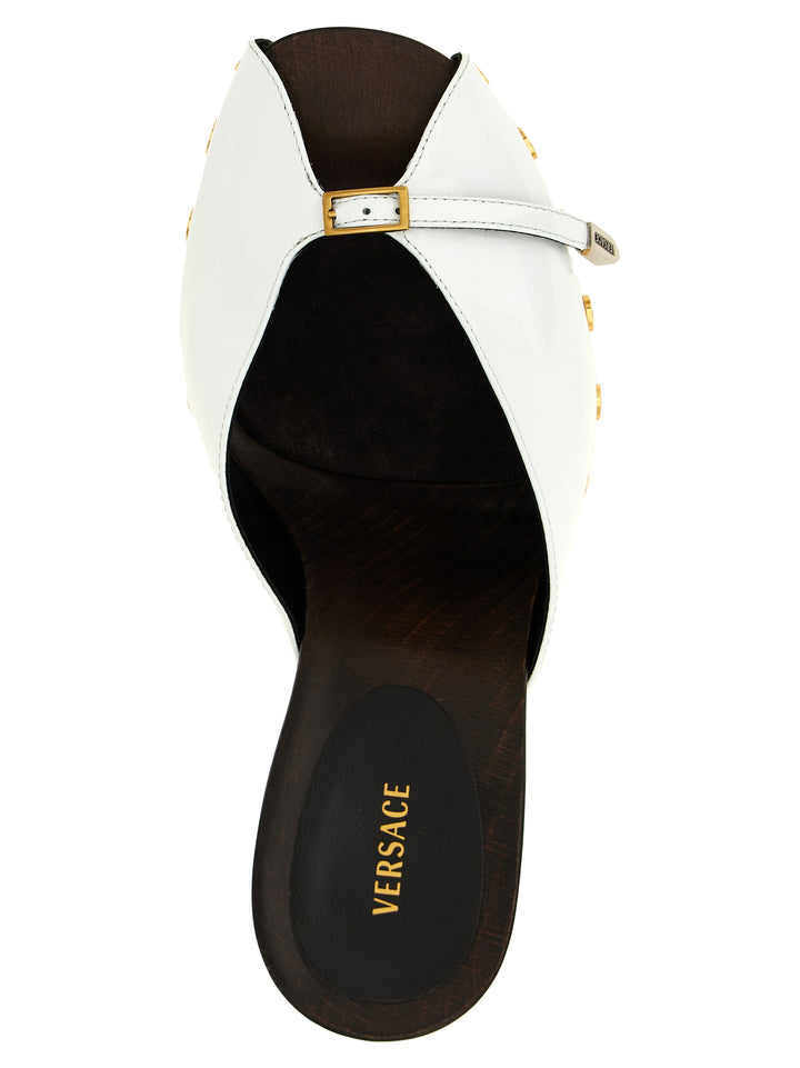 Versace Bicolor-pumps i kalveskinn med høy hæl