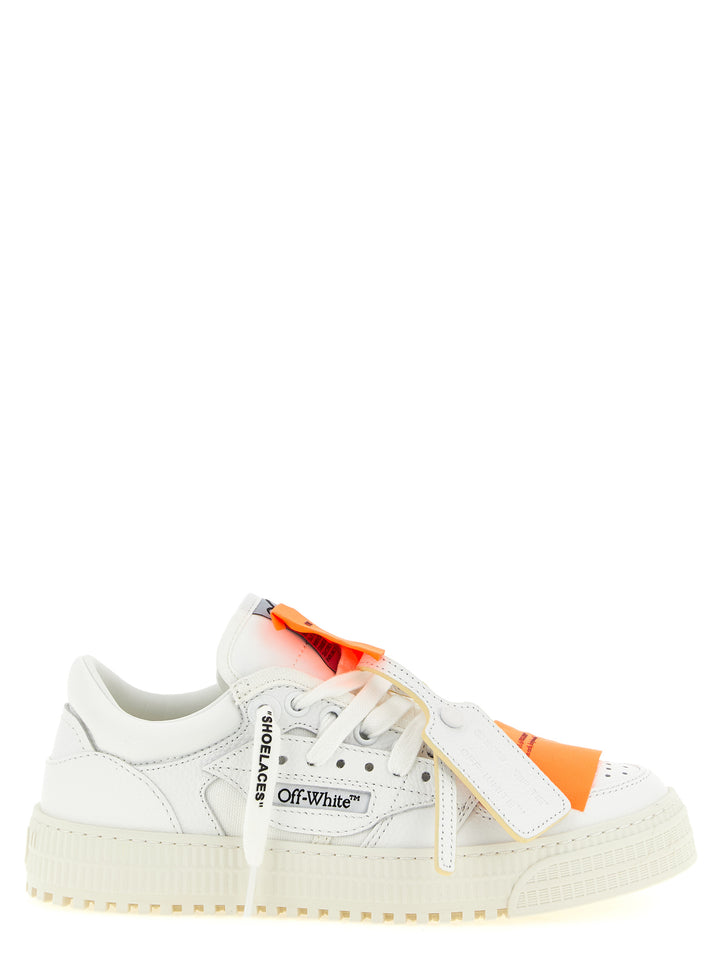 Off-White hvite sneakers i kalveskinn