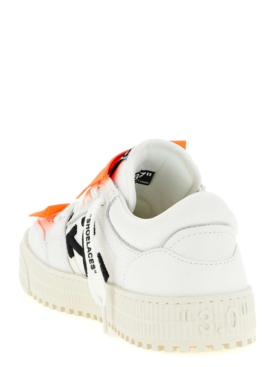 Off-White hvite sneakers i kalveskinn