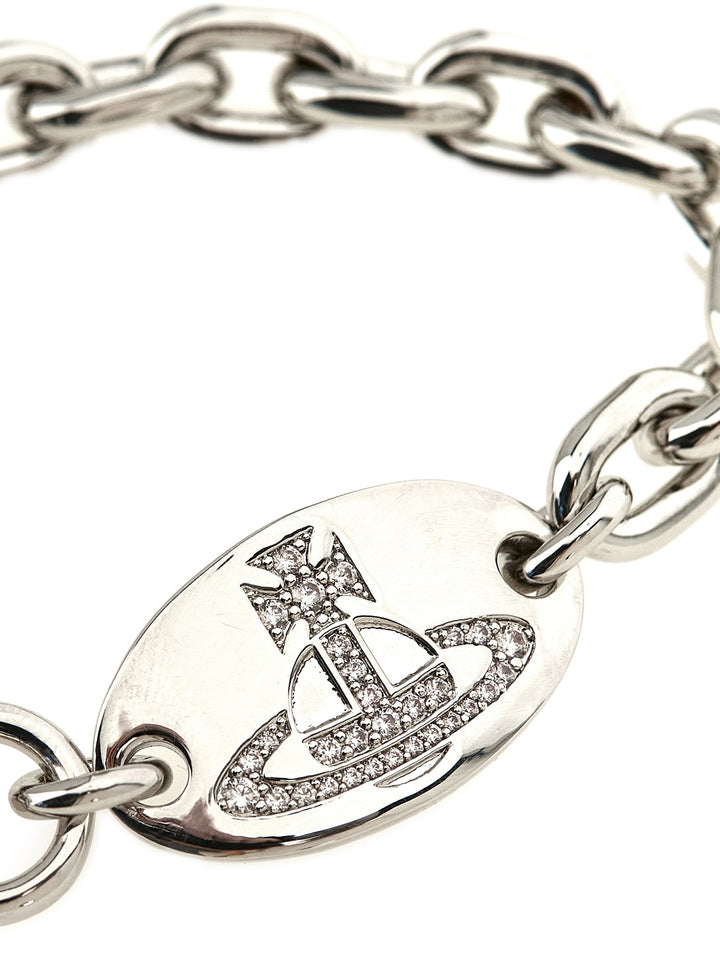 Vivienne Westwood armbånd i sølvfarget messing