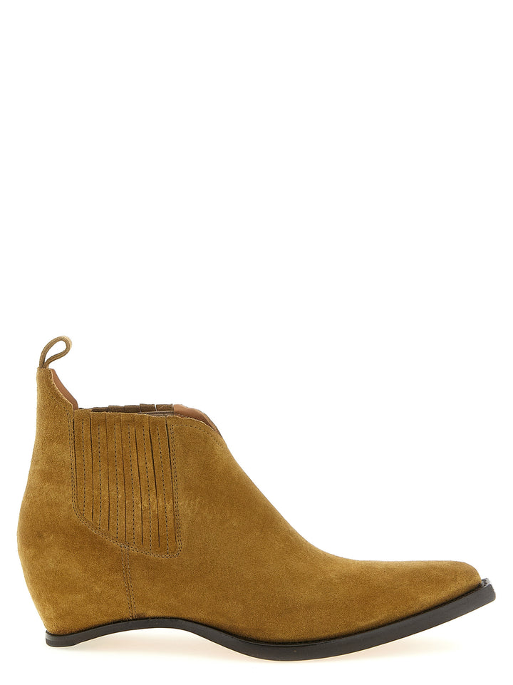 Maison Margiela brune ankelstøvletter i okseskinn