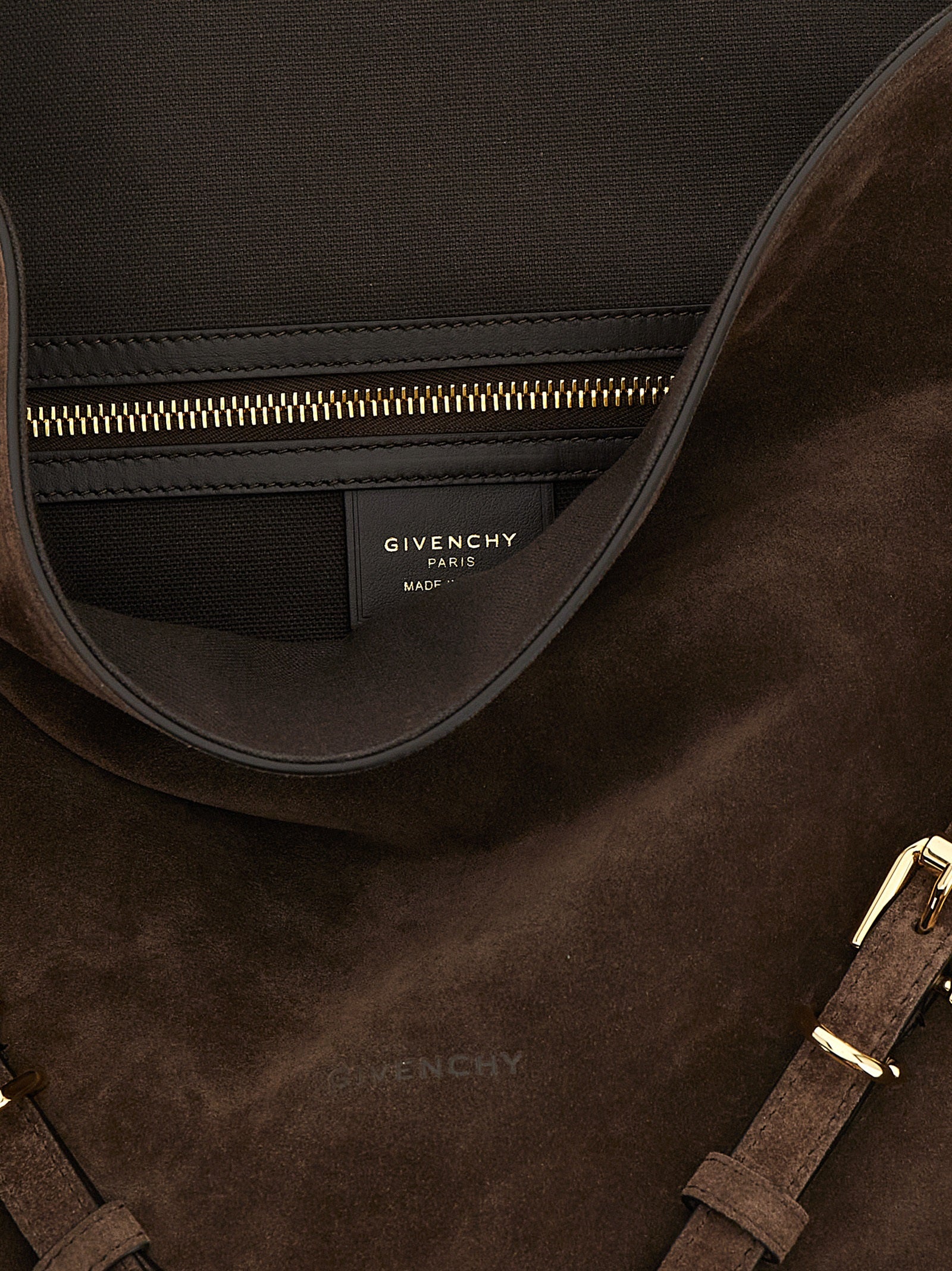 Brown Calfskin Shoulder Bag