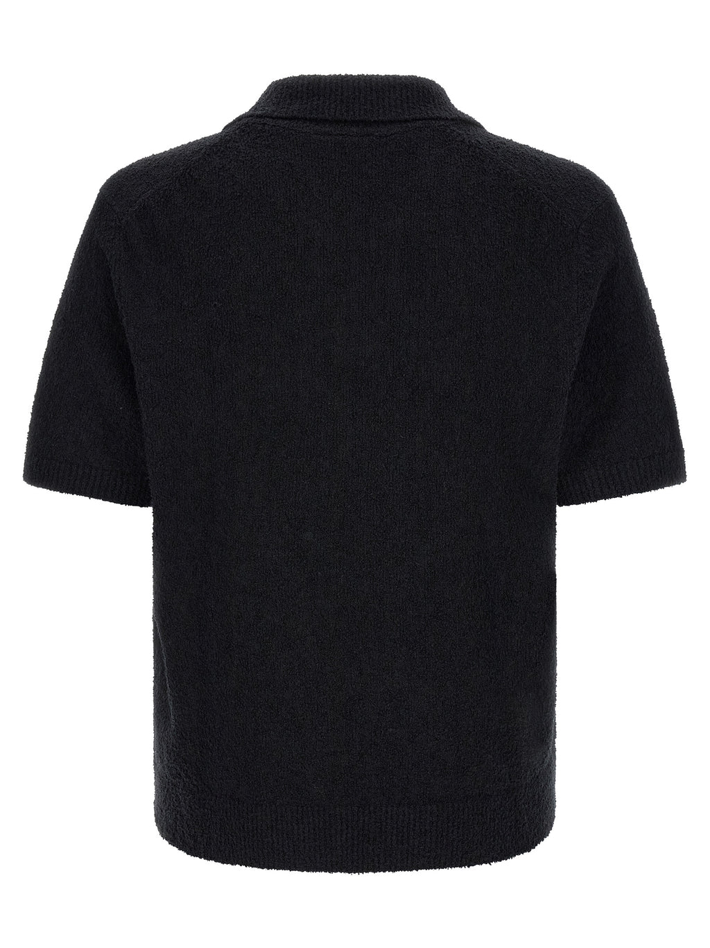 Lacoste Black Cotton Polo Shirt