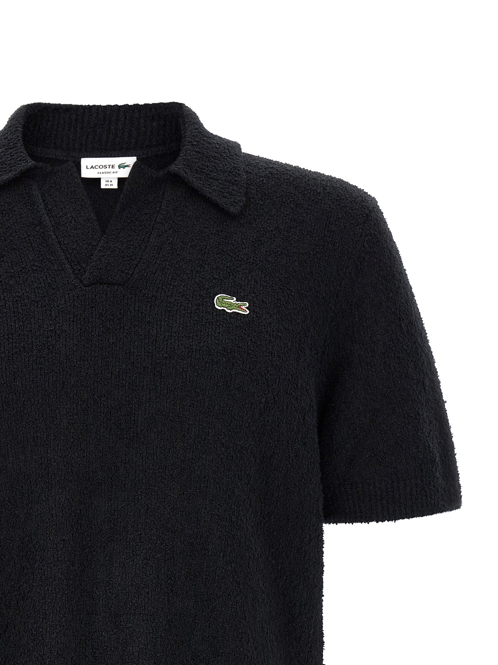 Black Cotton Polo Shirt