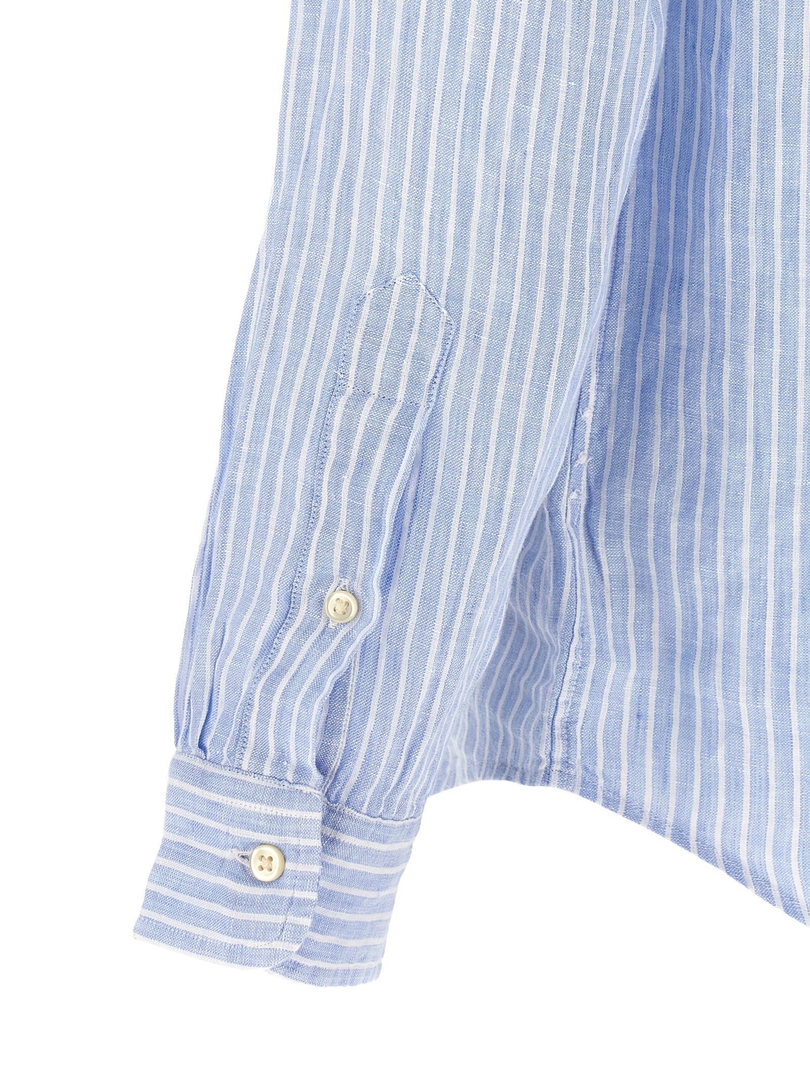 Blue Linen Blouse