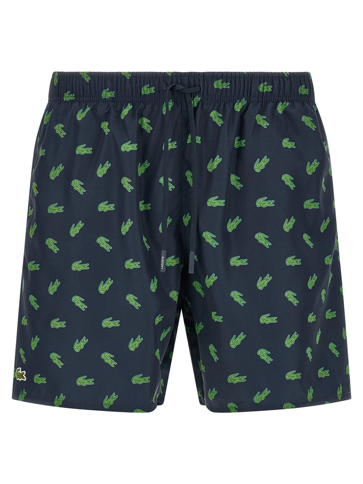Lacoste blå badeshorts i polyester
