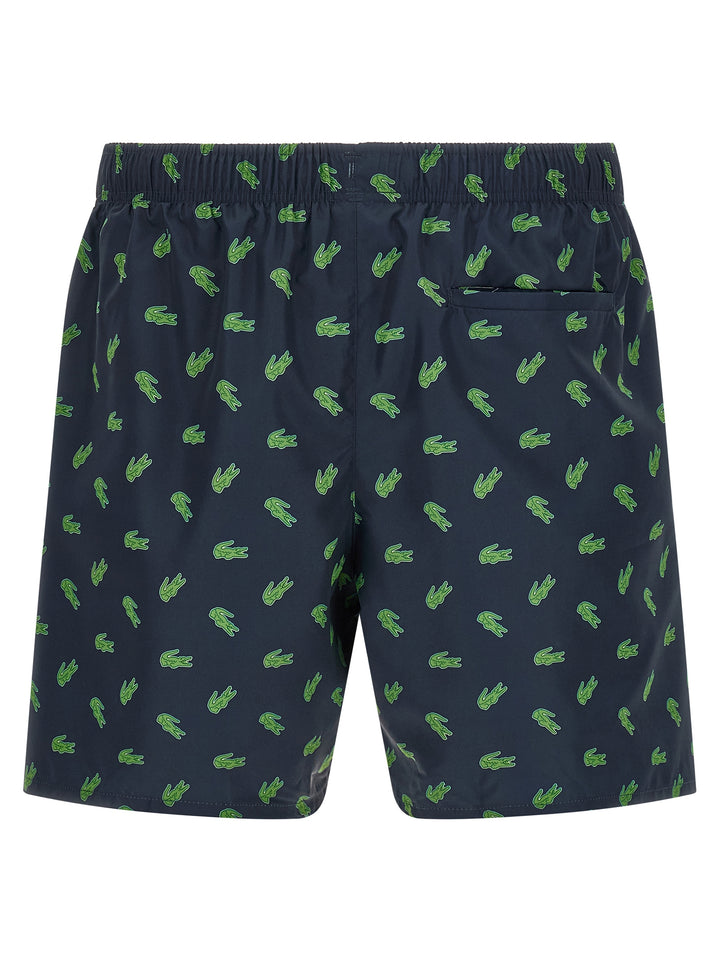 Lacoste blå badeshorts i polyester