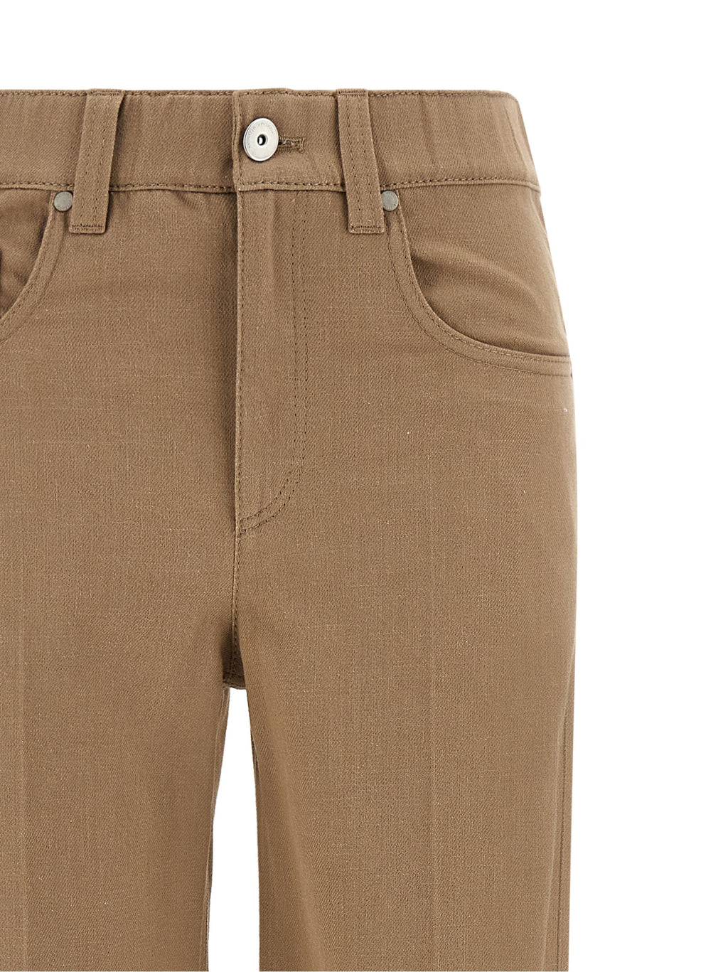 Brunello Cucinelli Beige Cotton Jeans Denim