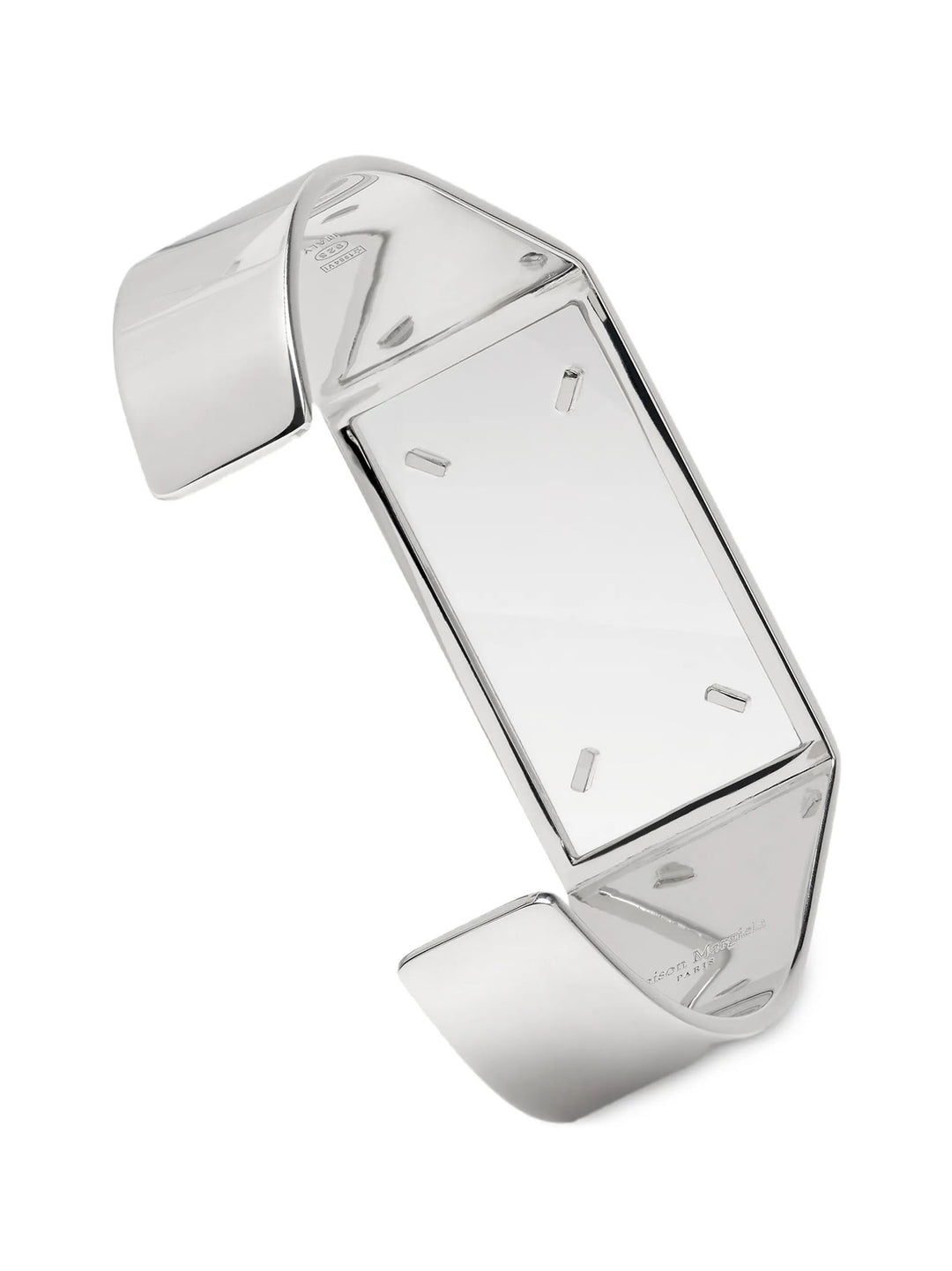 Maison Margiela Armbånd i sølvfarget messing