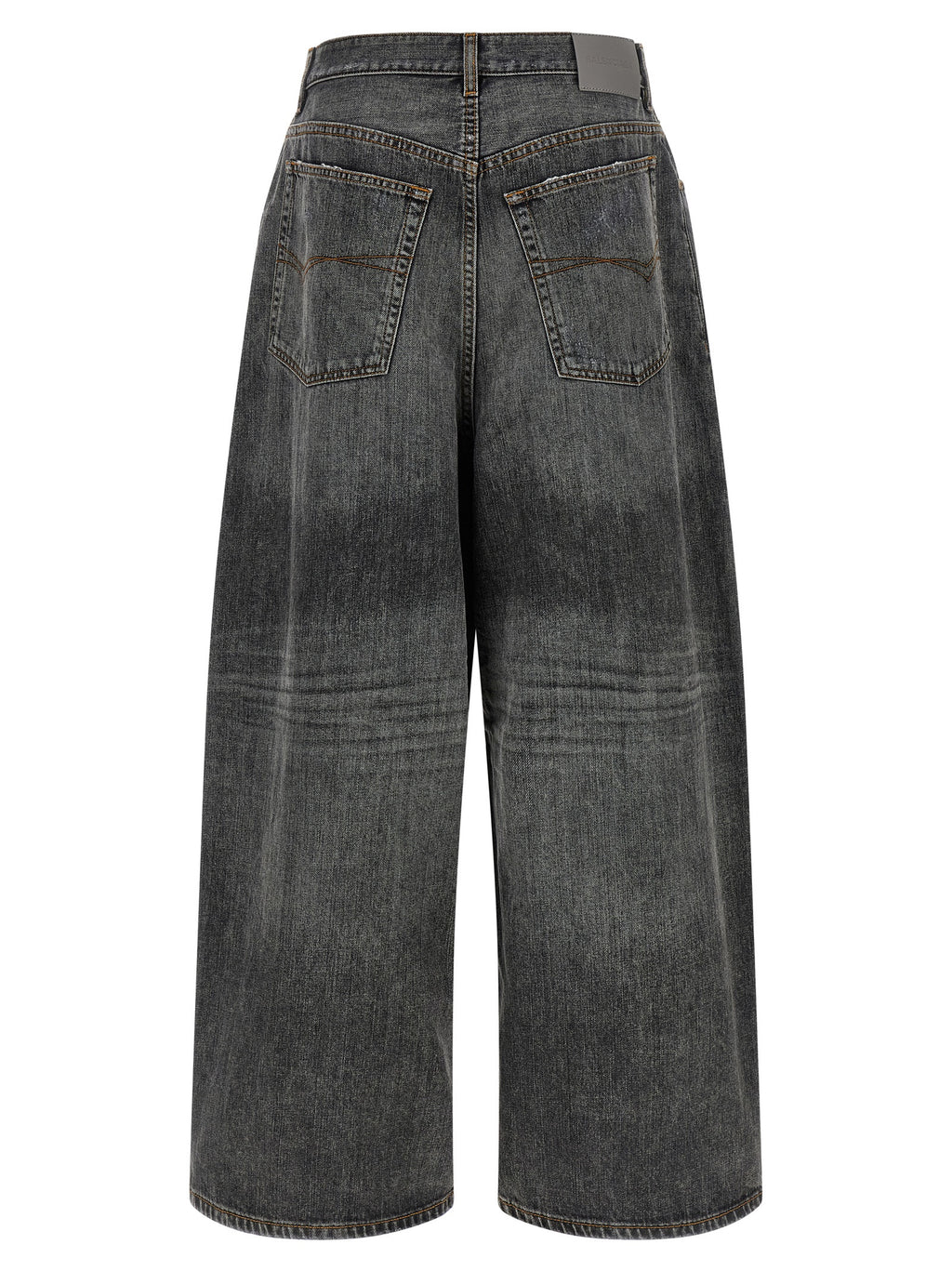 Balenciaga Gray Cotton Relaxed Fit Jeans
