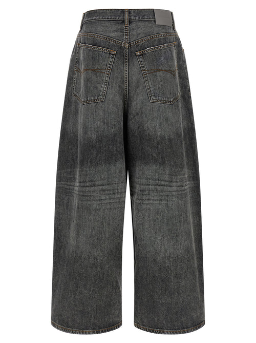 Balenciaga Gray Cotton Relaxed Fit Jeans