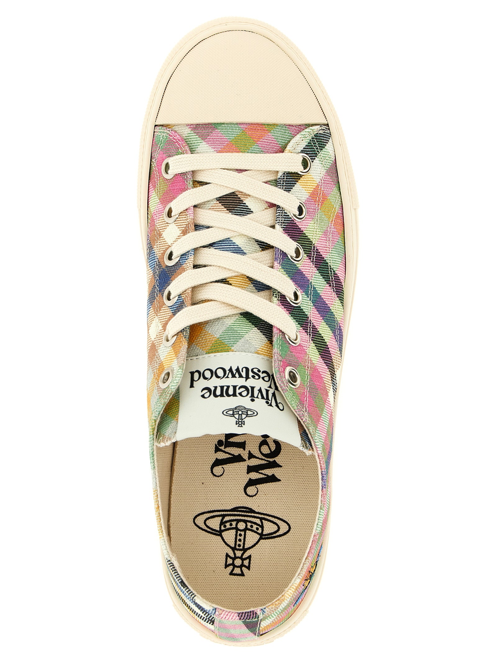 Multicolor Cotton Low Top Sneakers
