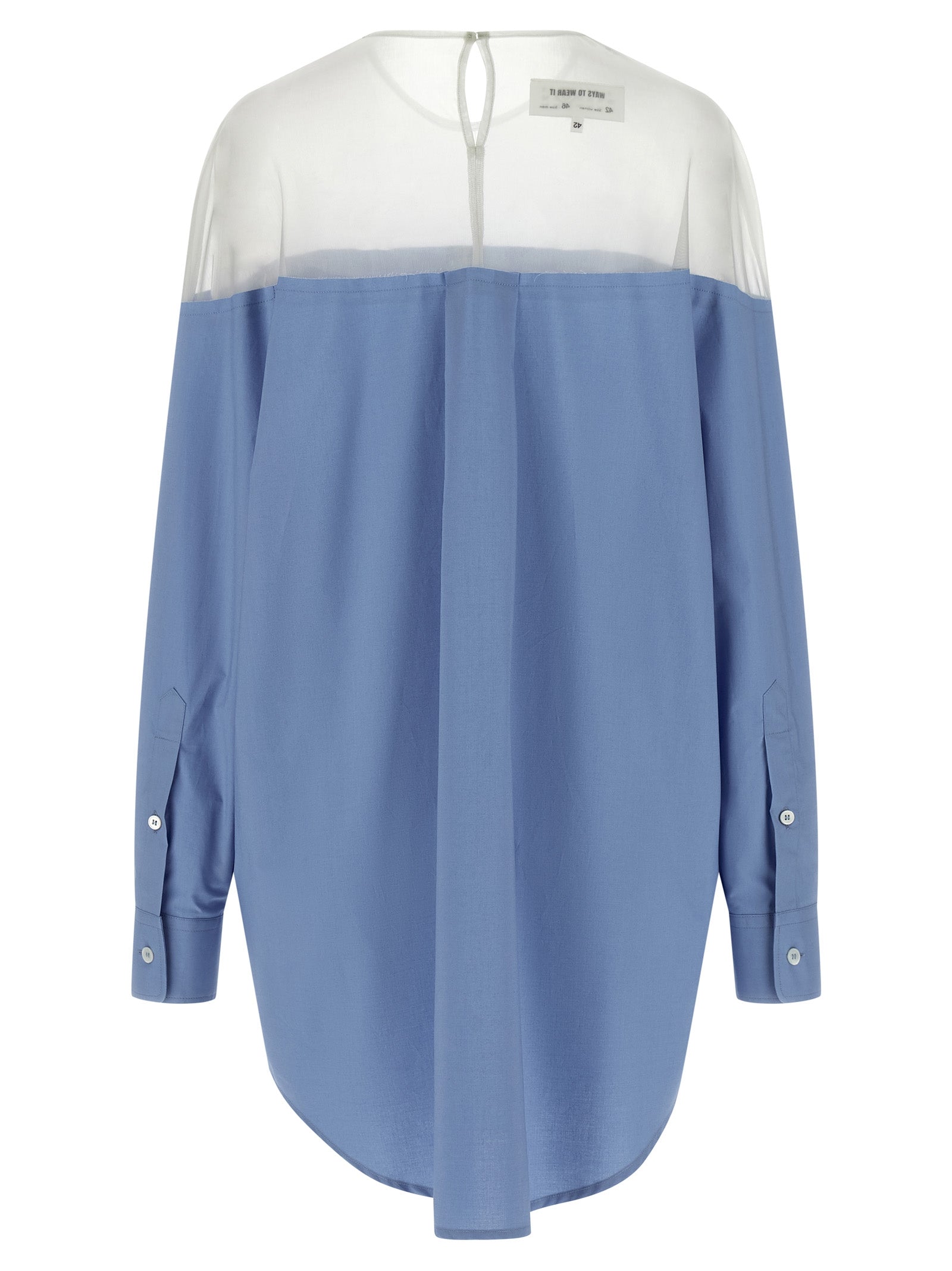 MM6 Maison Margiela Blå Bomullsbluse
