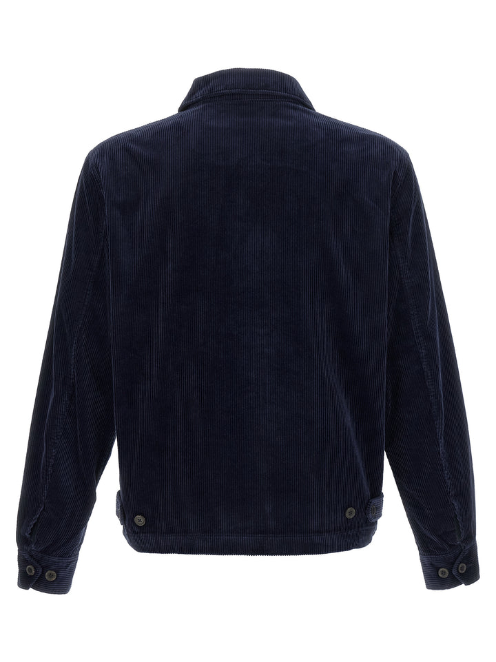 Polo Ralph Lauren blå bomullsjakke i full lengde