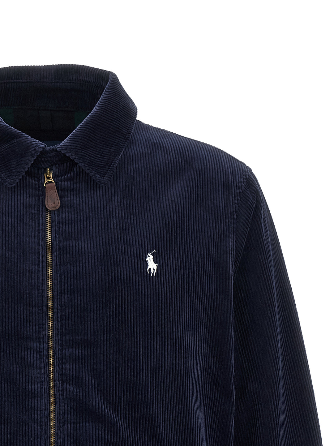 Polo Ralph Lauren blå bomullsjakke i full lengde