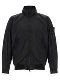 Stone Island Black Polyamide Full-Length Jacket