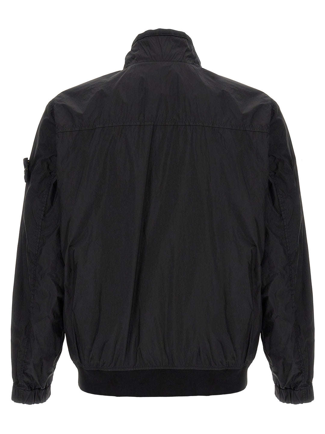 Stone Island Svart Polyamid Hel Jakke