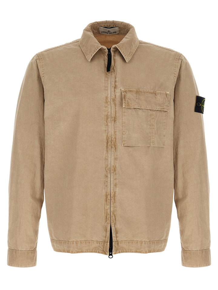 Stone Island Beige Bomullsbluse