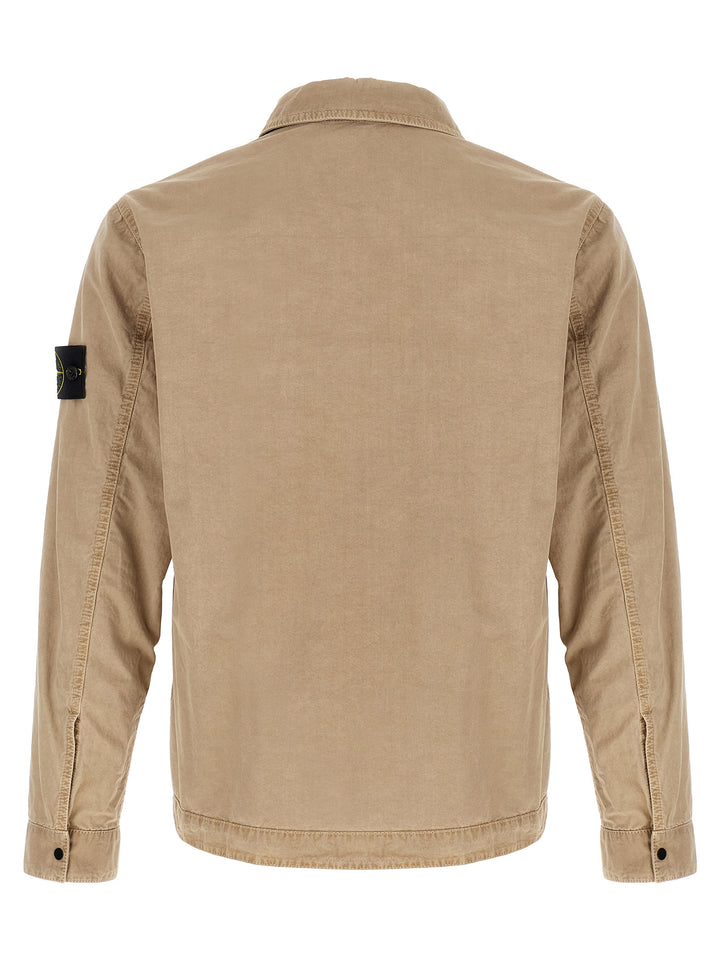 Stone Island Beige Bomullsbluse