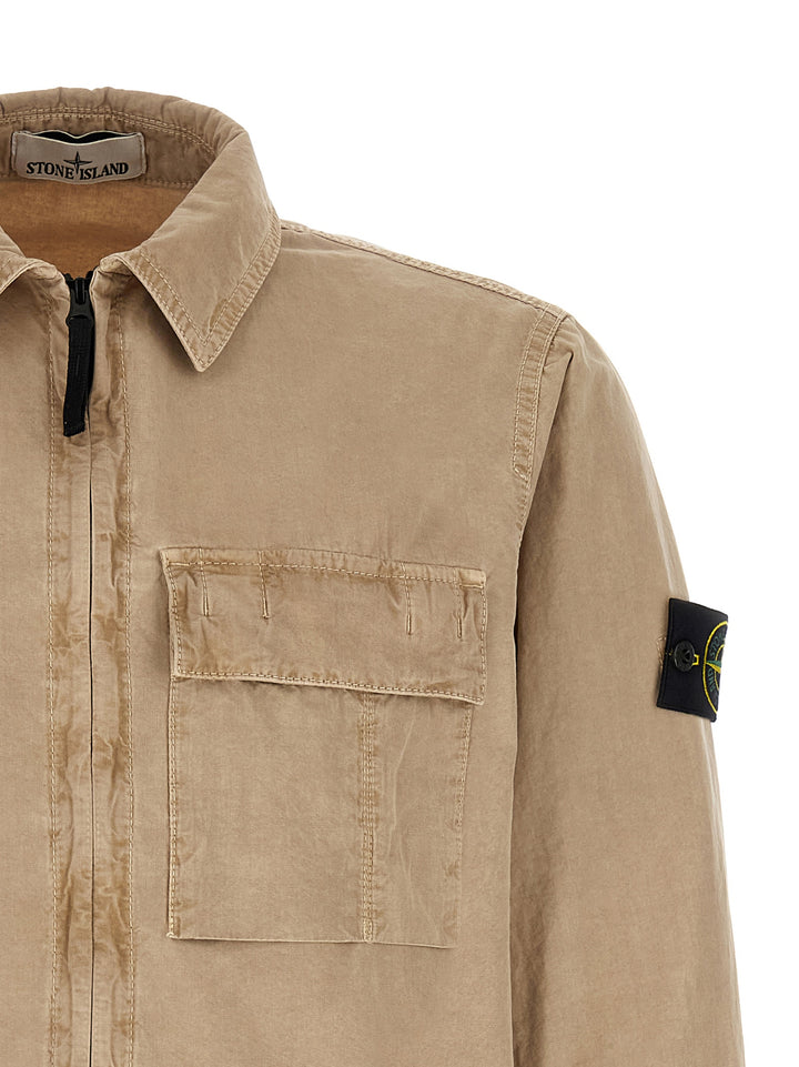 Stone Island Beige Bomullsbluse