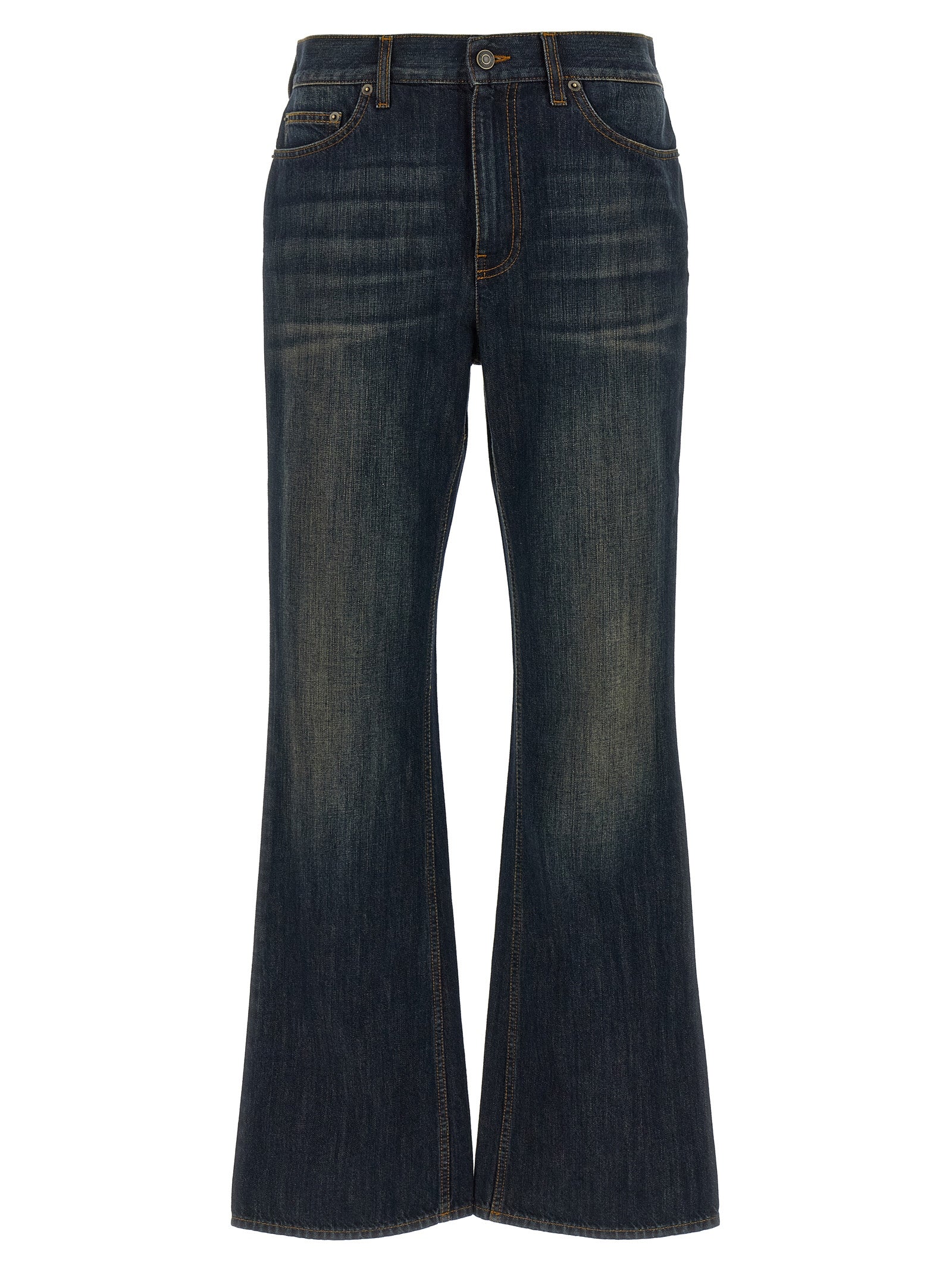 Burberry blå bomullsjeans med sleng