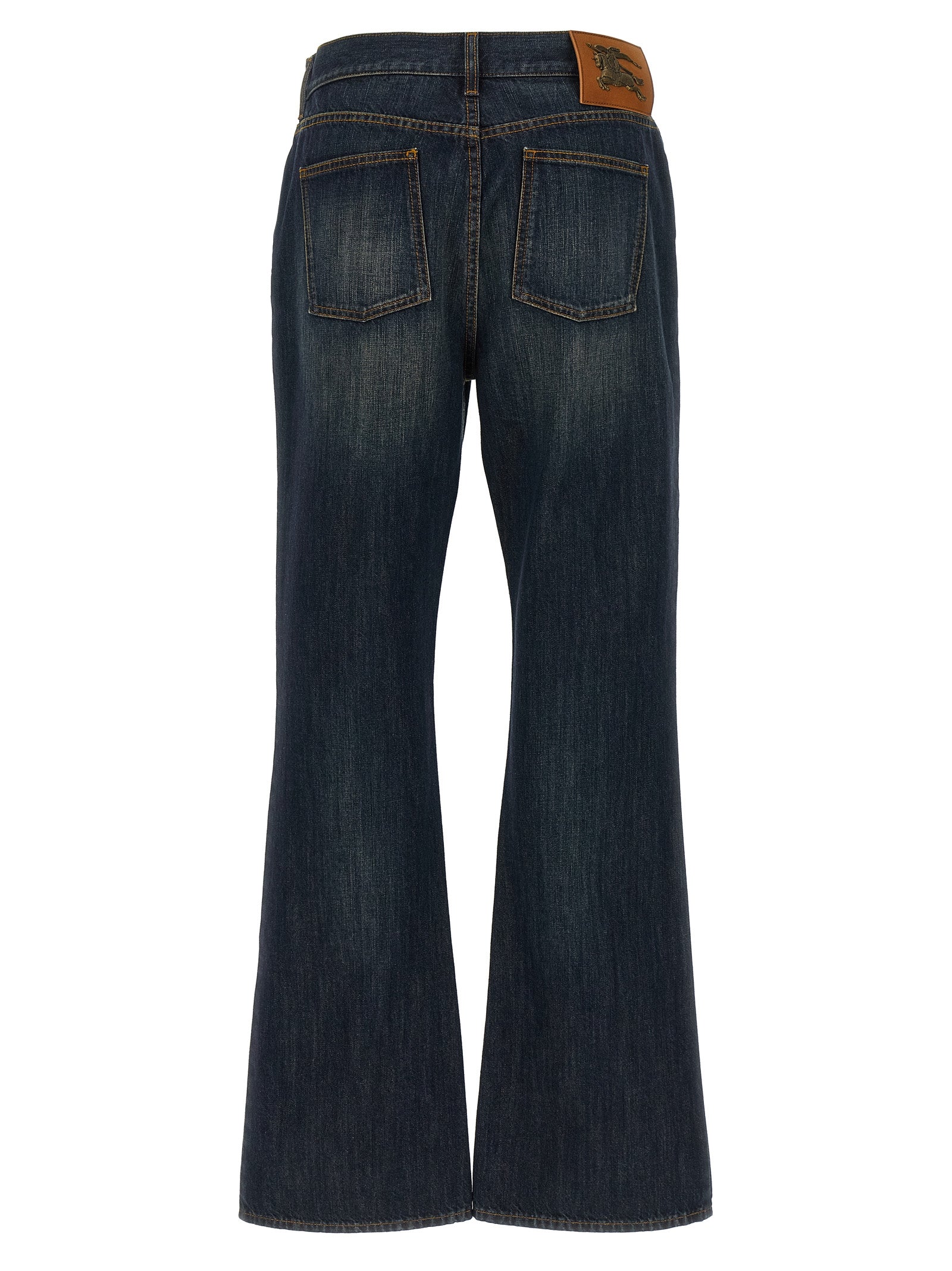 Burberry blå bomullsjeans med sleng