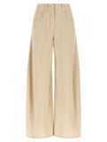 Brunello Cucinelli Beige Cotton Casual Pants