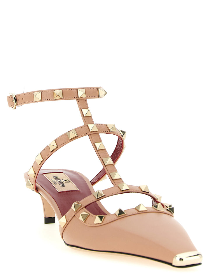Valentino Garavani Mid-heel pumps i flerfarget kalveskinn
