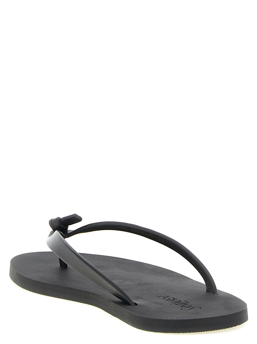 Saint Laurent Black Calfskin Slides