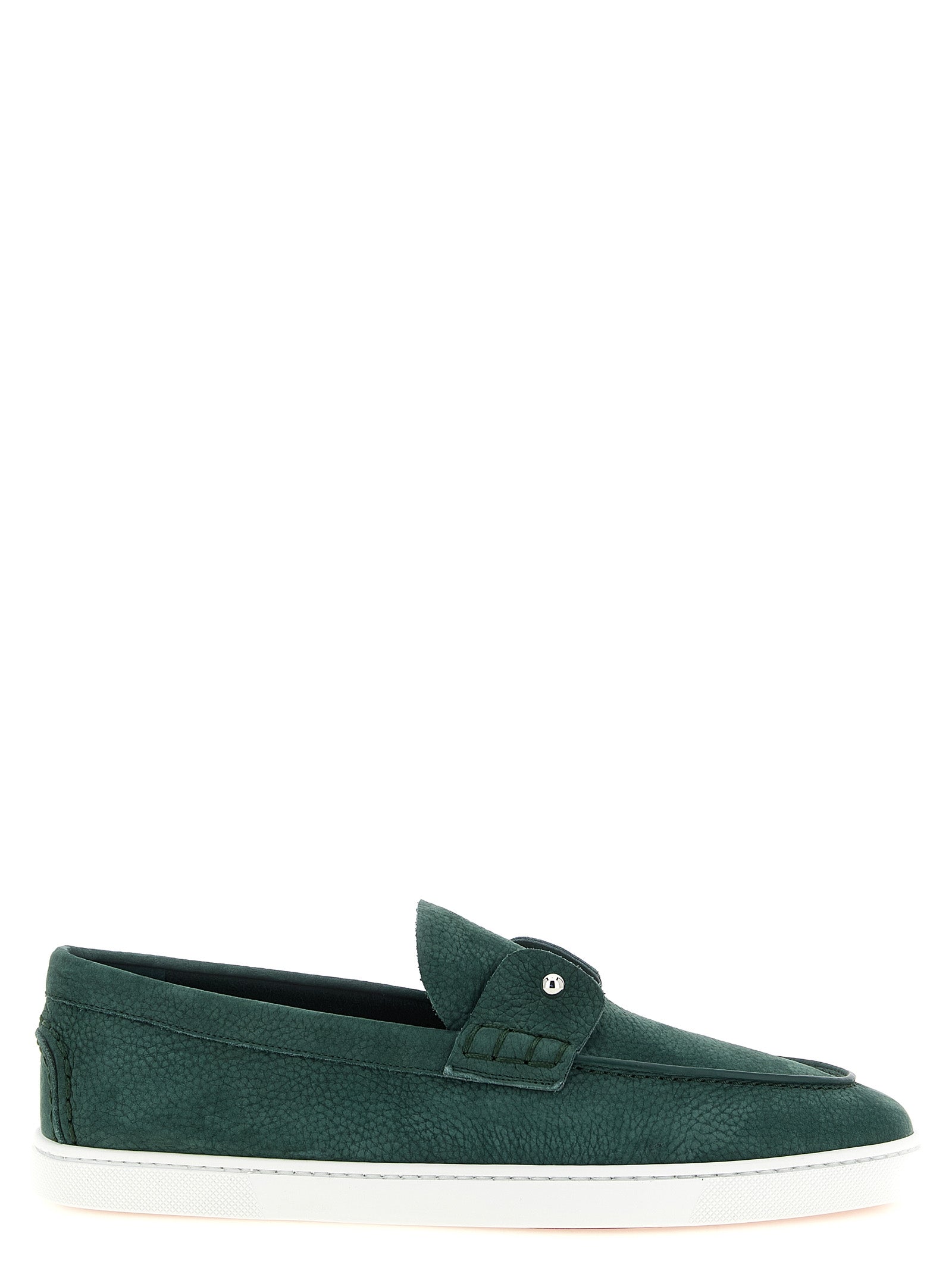 Bicolor Calfskin Slip-On Loafers