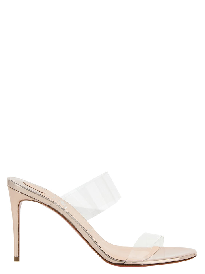 Christian Louboutin Flerfargede Kalveskinnsstiletthælsandaler