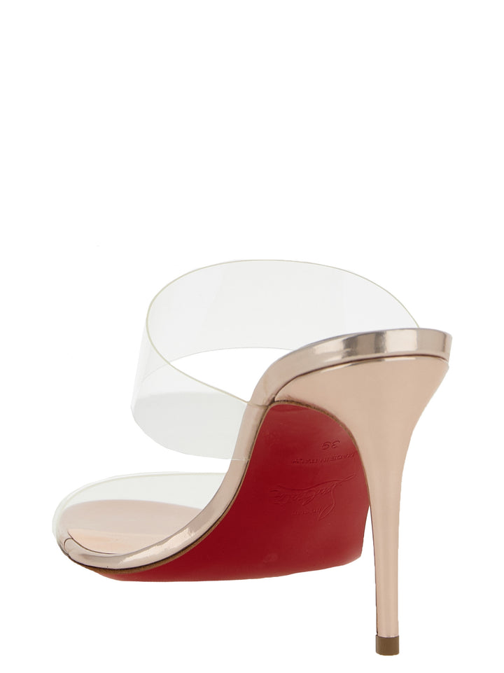 Christian Louboutin Flerfargede Kalveskinnsstiletthælsandaler