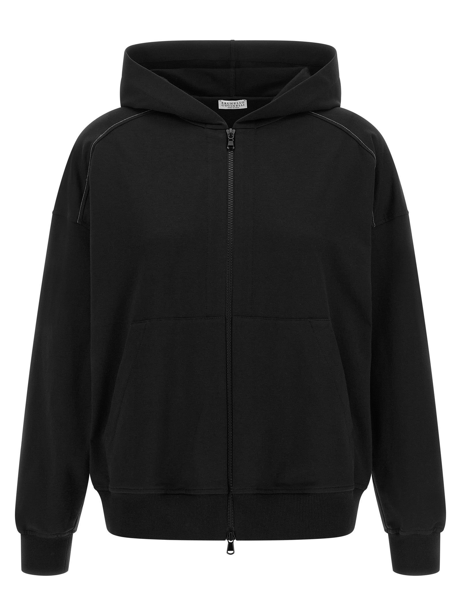 Black Cotton Sweatshirt