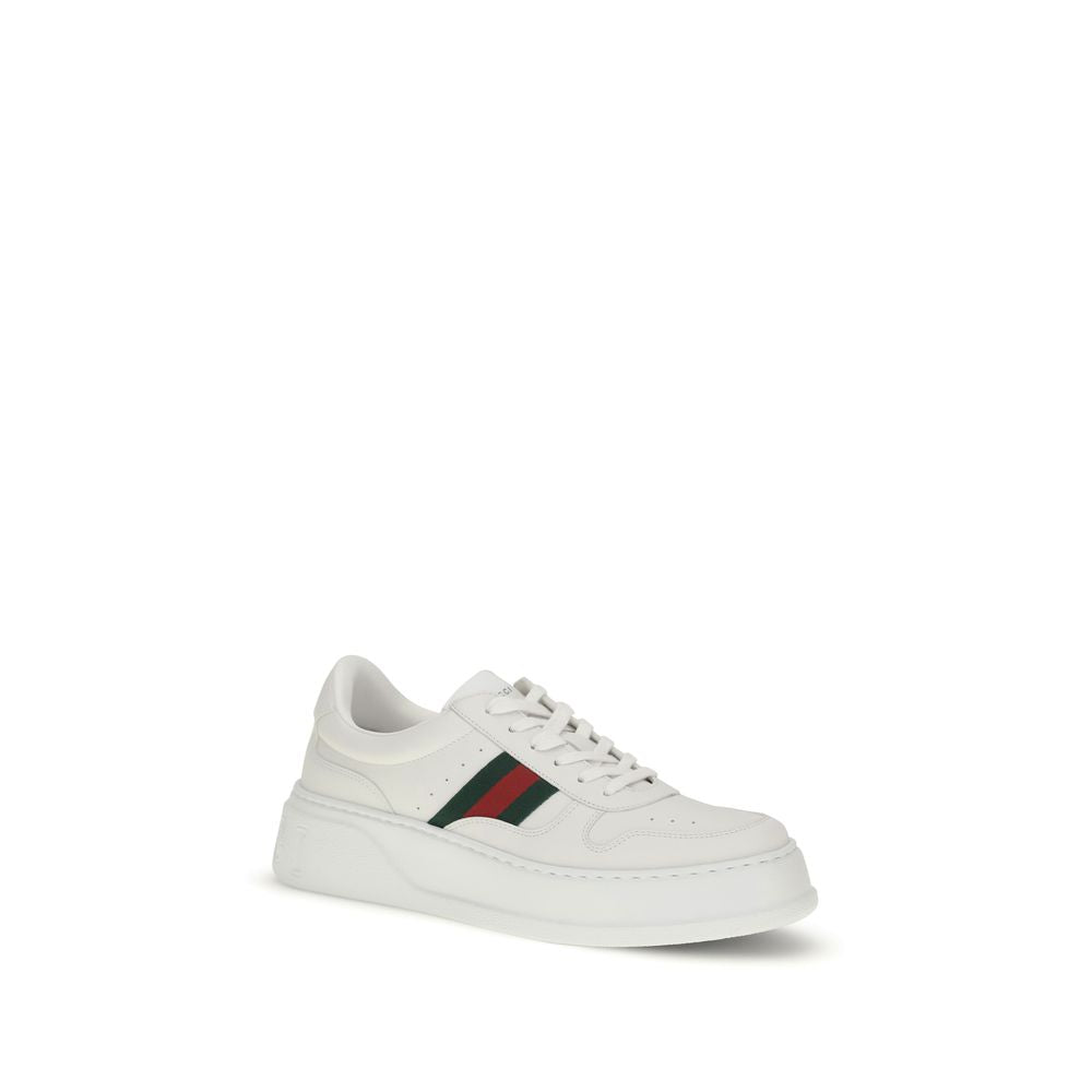 Gucci hvite kalveskinn sneakers