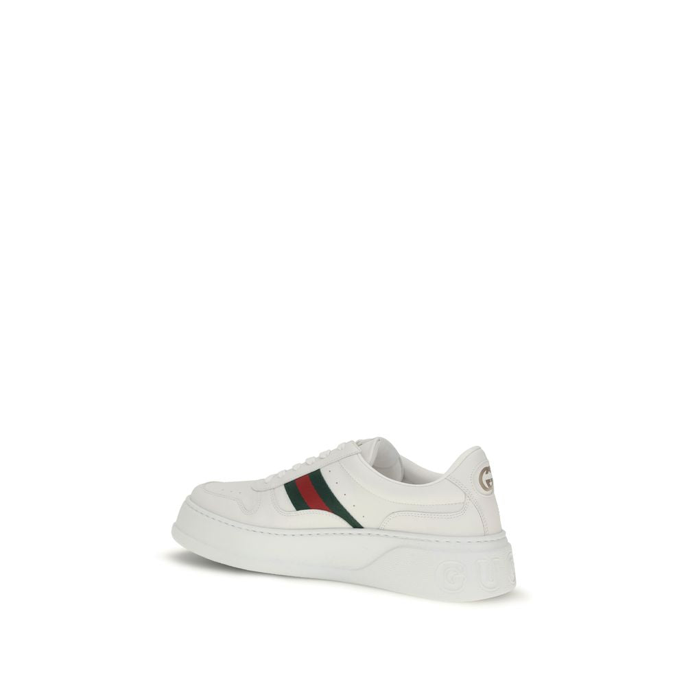 Gucci hvite kalveskinn sneakers