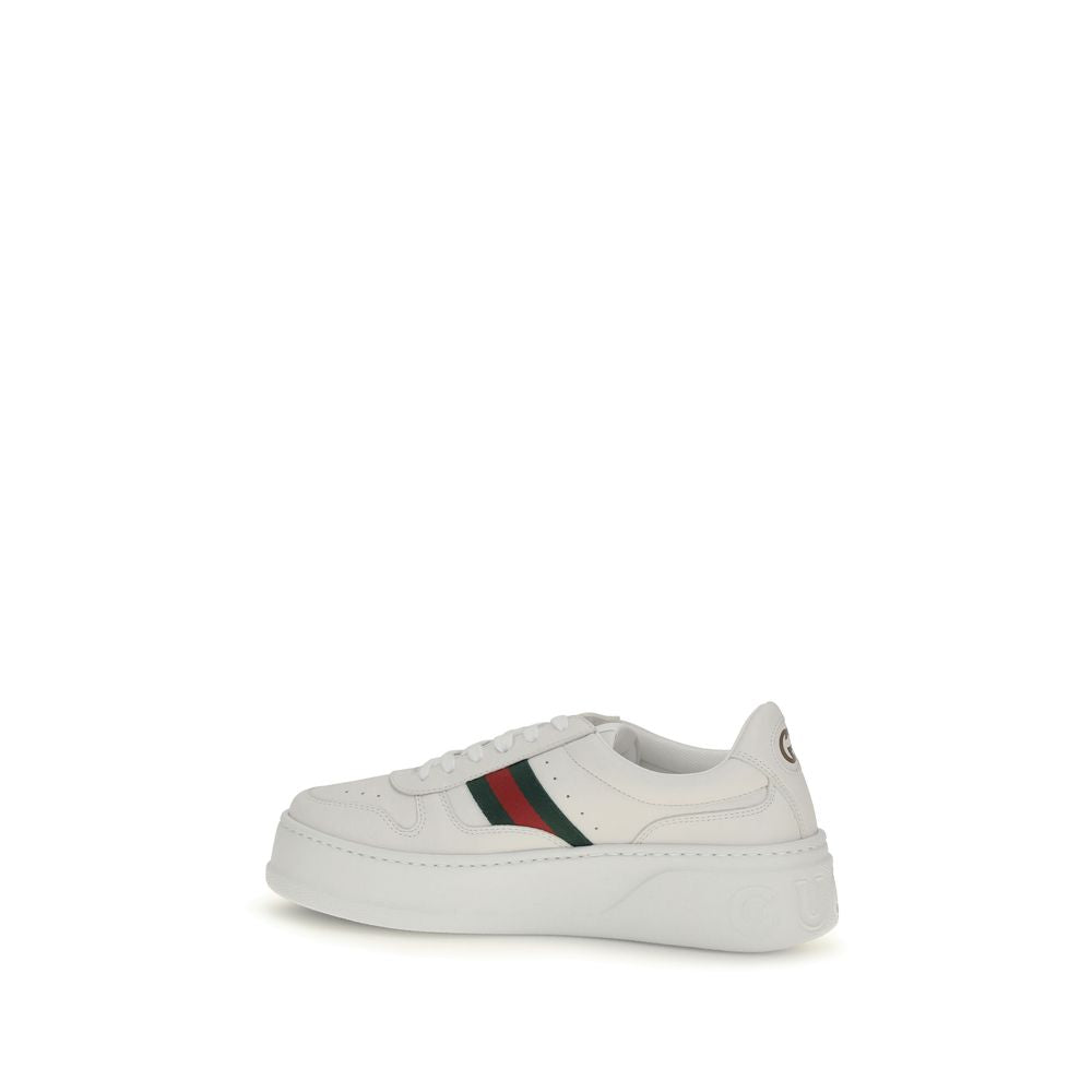Gucci Hvite Kalveskinn Bos Taurus Chunky Joggesko