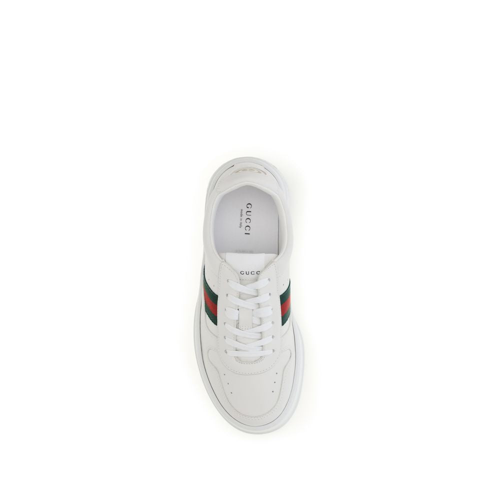 Gucci Hvite Kalveskinn Bos Taurus Chunky Joggesko