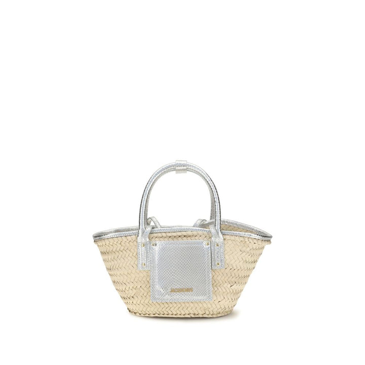 Jacquemus Beige Håndveske i Raffia