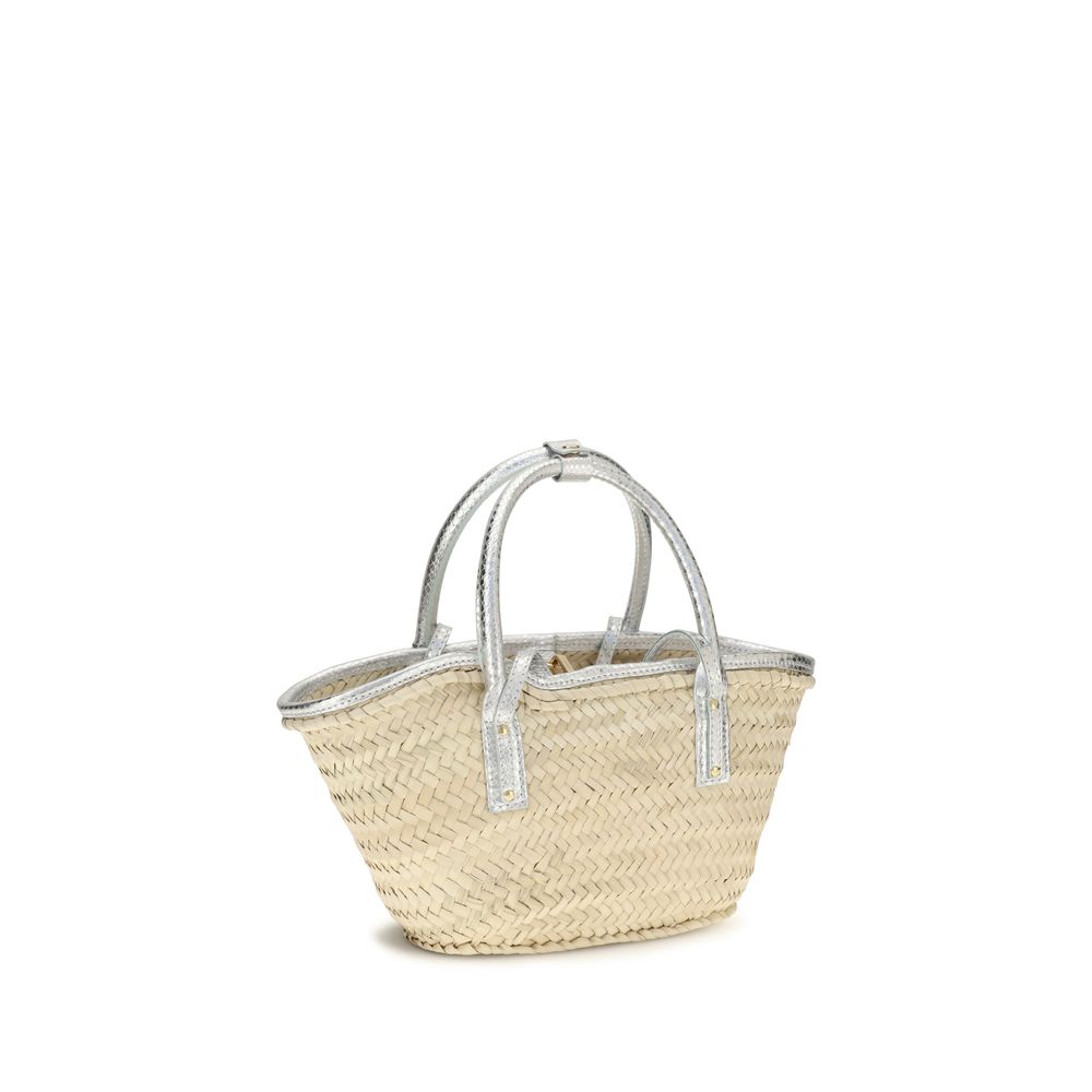 Jacquemus Beige Håndveske i Raffia
