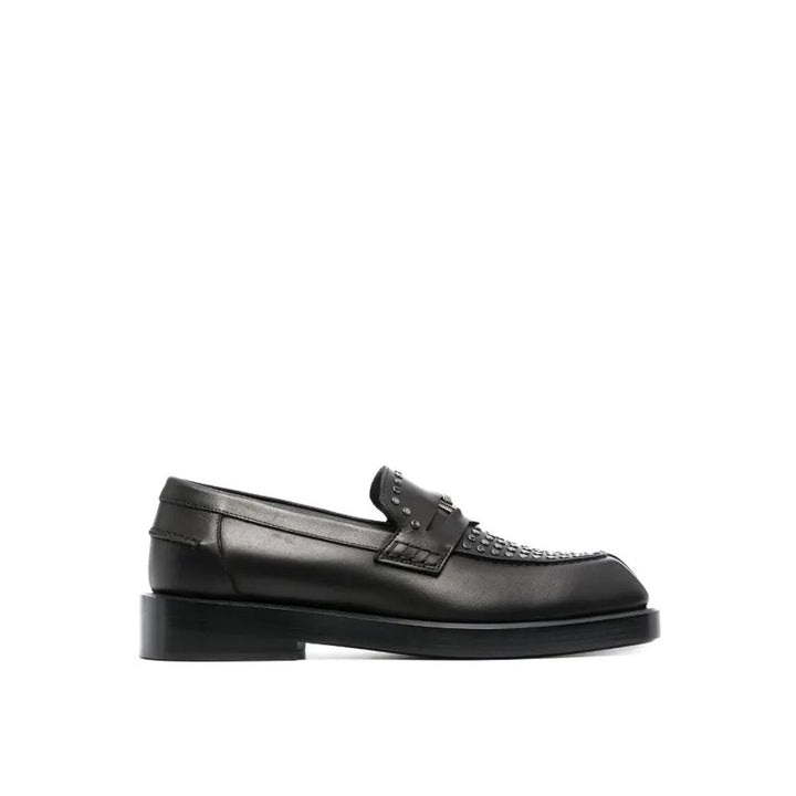 Versace Svarte Slip-On Loafers i Skinn