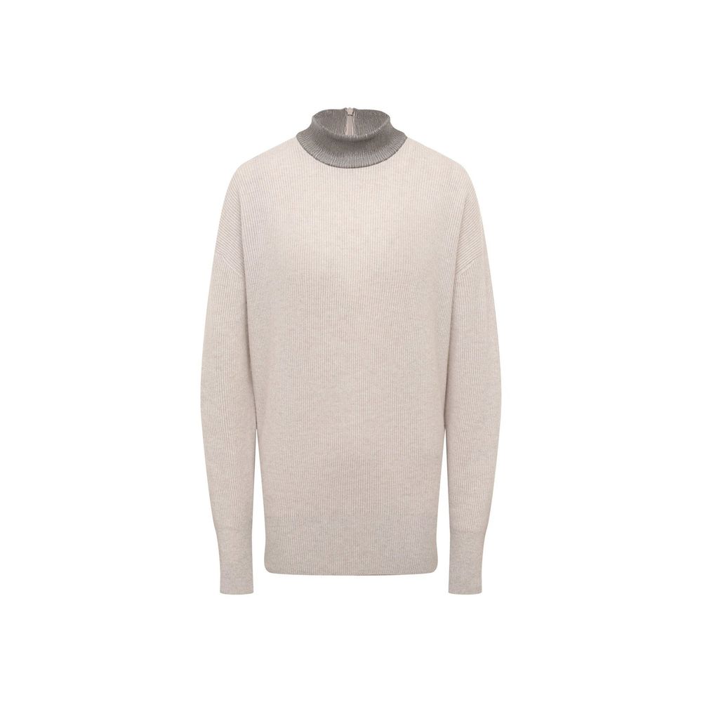 Brunello Cucinelli Beige Genser i Kasjmir