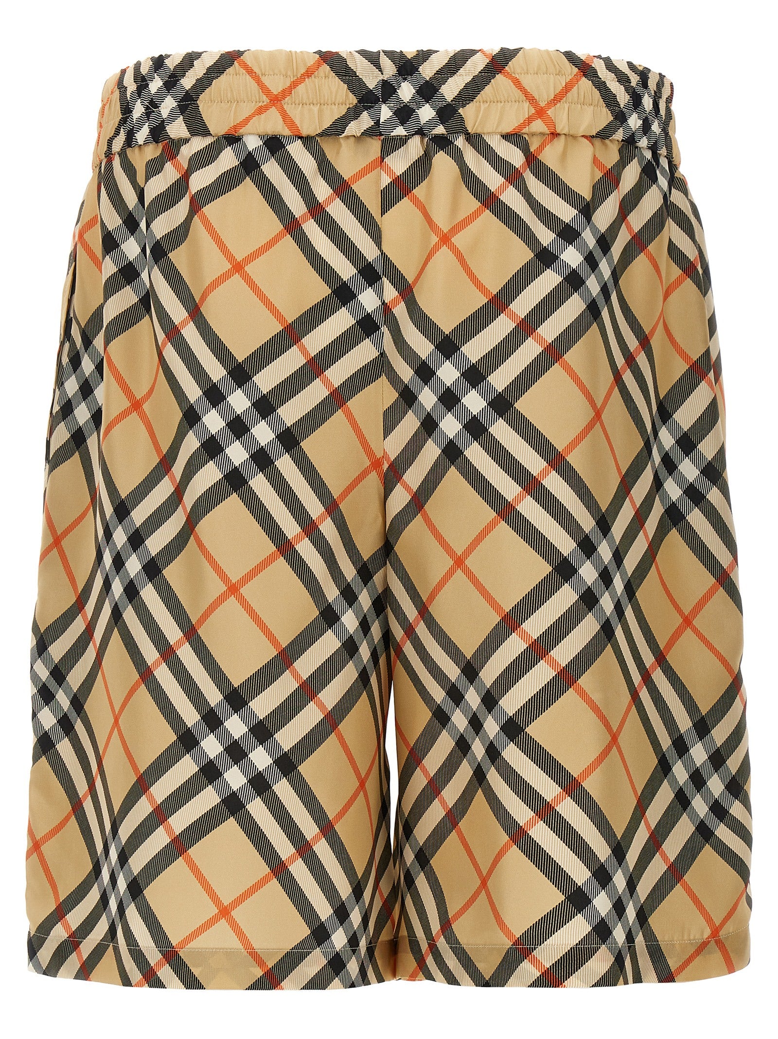 Burberry beige satengbermuda
