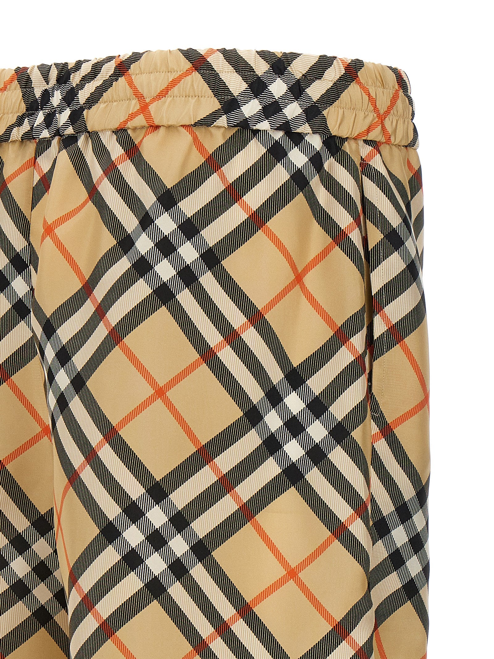Burberry beige satengbermuda