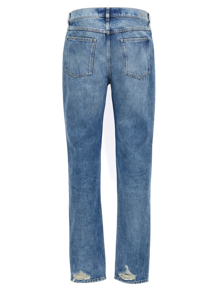 Givenchy Blå Bomull Rettsittende Jeans