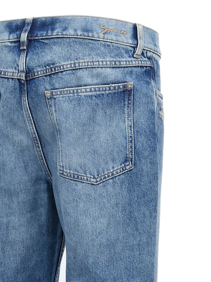 Givenchy Blå Bomull Rettsittende Jeans