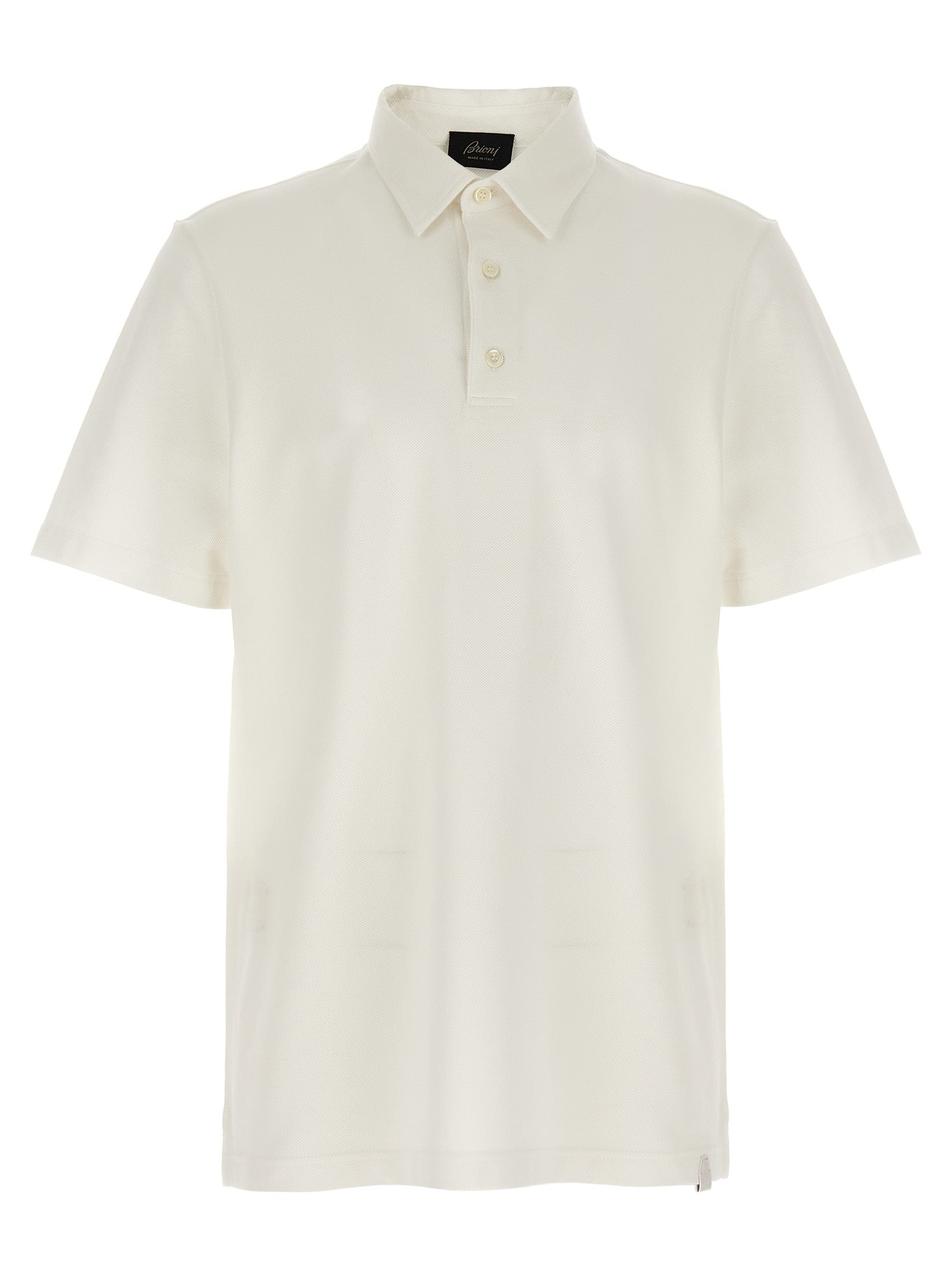White Cotton Polo Shirt