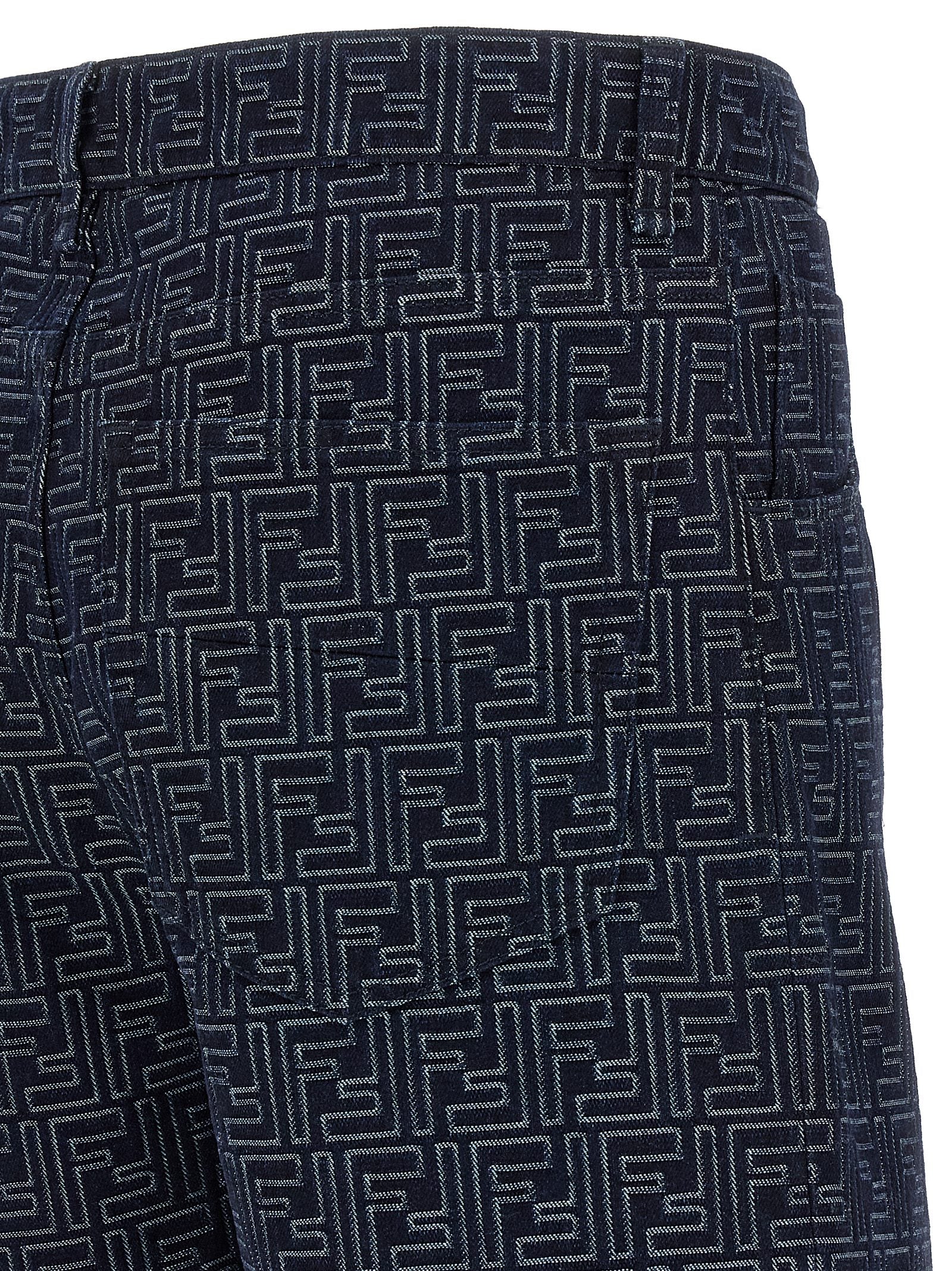 Blue Cotton Bermuda Shorts