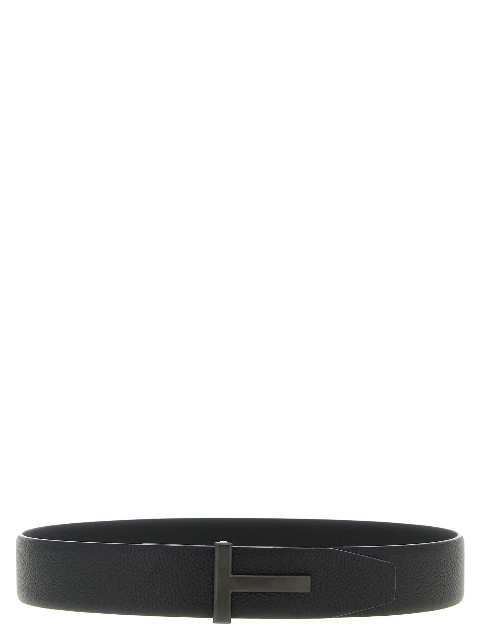 Cinturón de piel de becerro negra Tom Ford