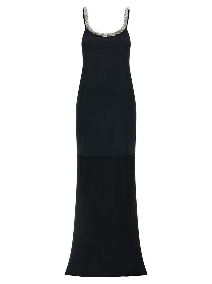 Tom Ford Sort Lang Kjole i Acetat