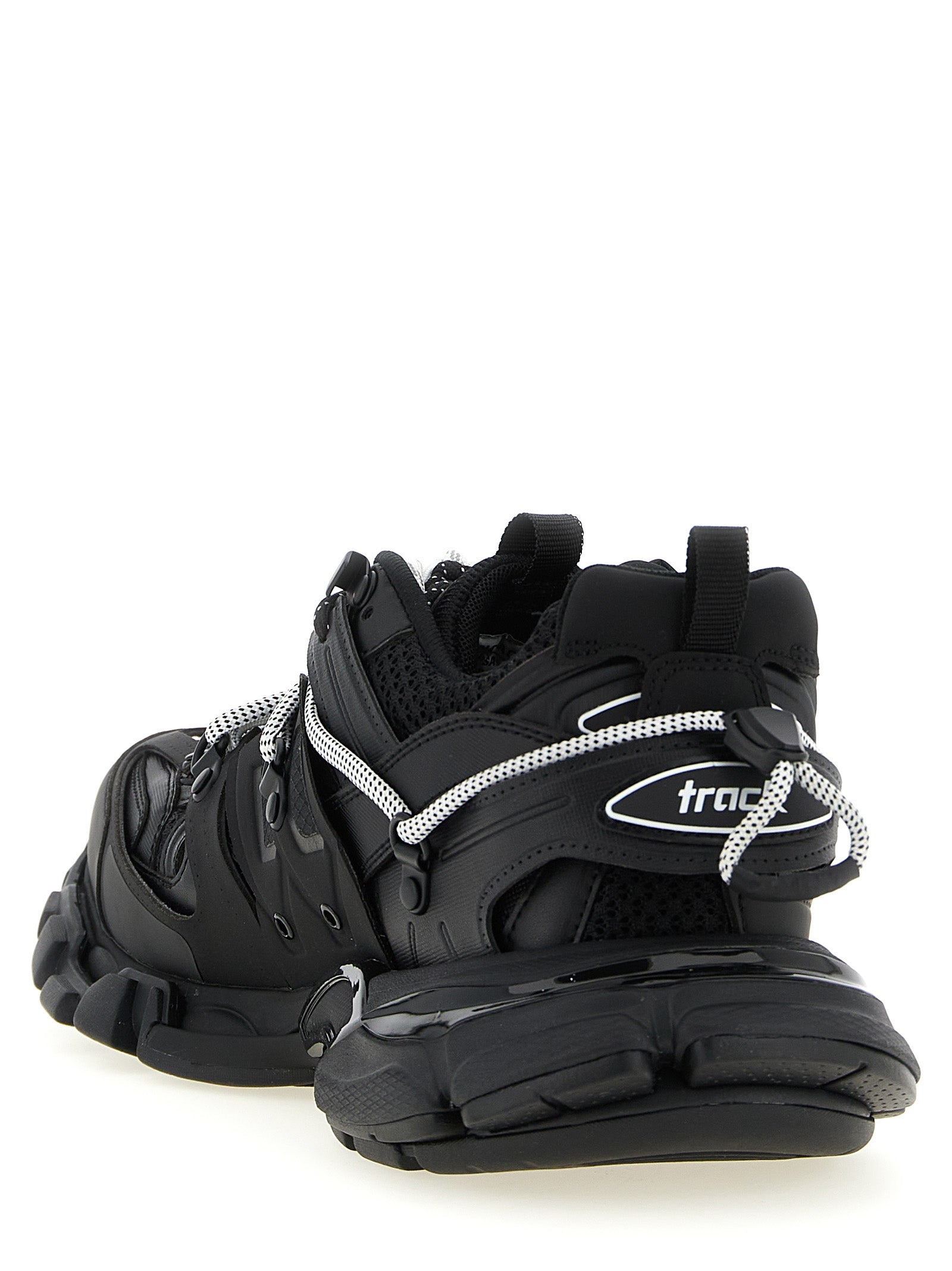Balenciaga svarte treningssneakers i polyetylen